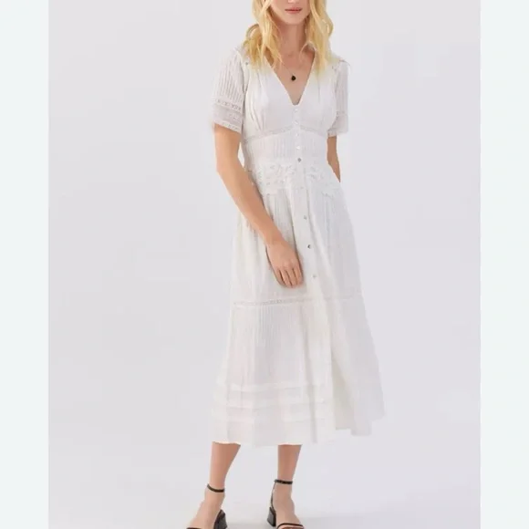 ASTR The Label Honeymoon Lace Midi Dress - Picture 3 of 11